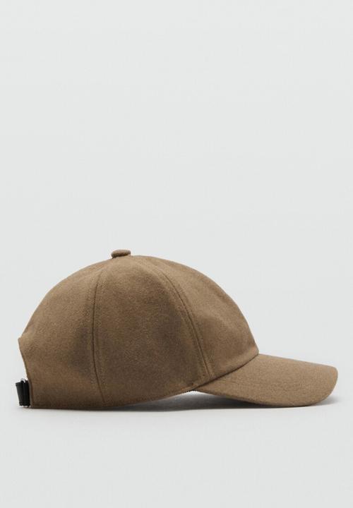 MANGO - Cap Wool - Light Brown