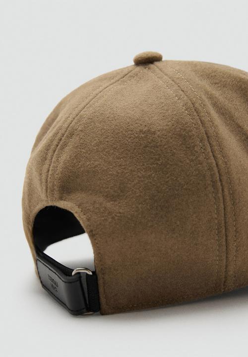 MANGO - Cap Wool - Light Brown