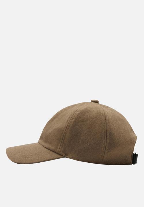 MANGO - Cap Wool - Light Brown