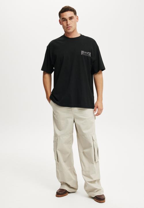 Cotton On - Super Baggy Cargo Pant - Stone