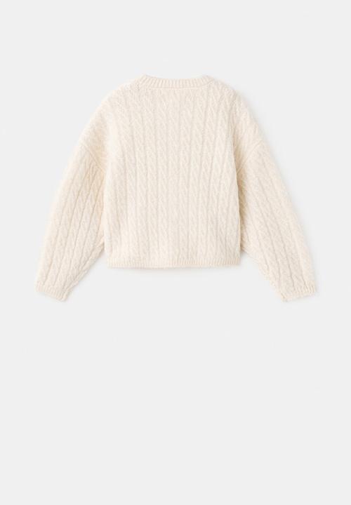 MANGO - Cardigan CLAIRE - Light Beige