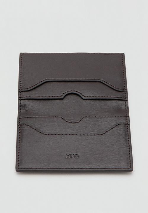 MANGO - Sandra card holder - dark brown