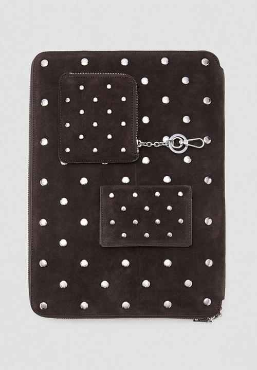MANGO - Sandra card holder - dark brown