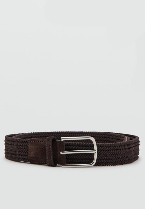 MANGO - Belt Elastic - Dark Brown