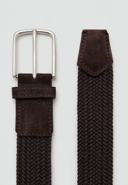 MANGO - Belt Elastic - Dark Brown