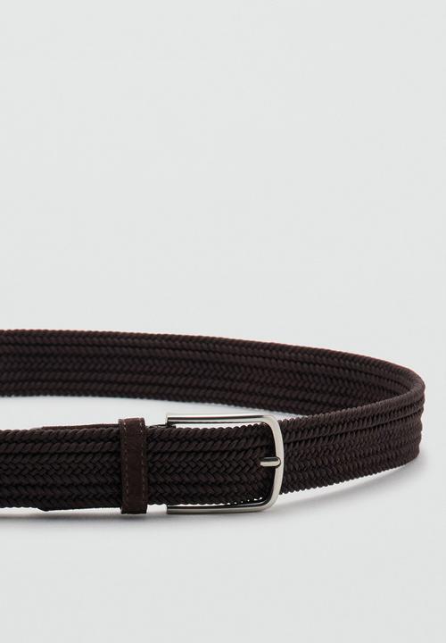 MANGO - Belt Elastic - Dark Brown