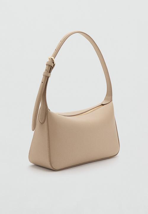 MANGO - Denia shoulder bag - light beige