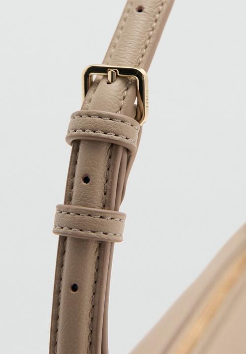 MANGO - Denia shoulder bag - light beige