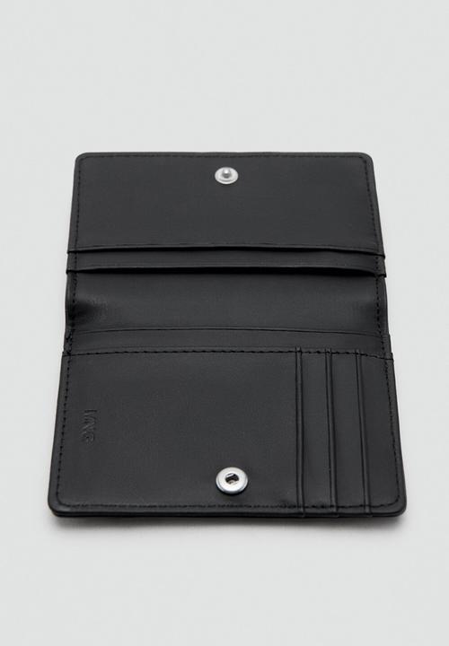 MANGO - Card Holder Duuble -Black - Black