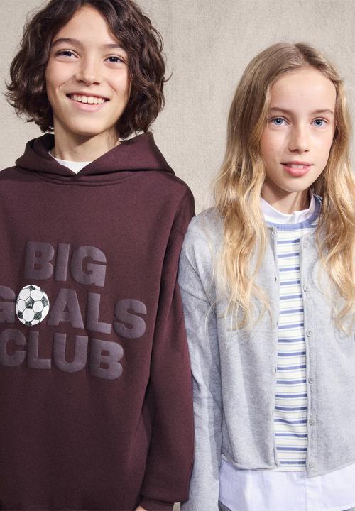 MANGO - Sweatshirt DGOALS - Dark Red