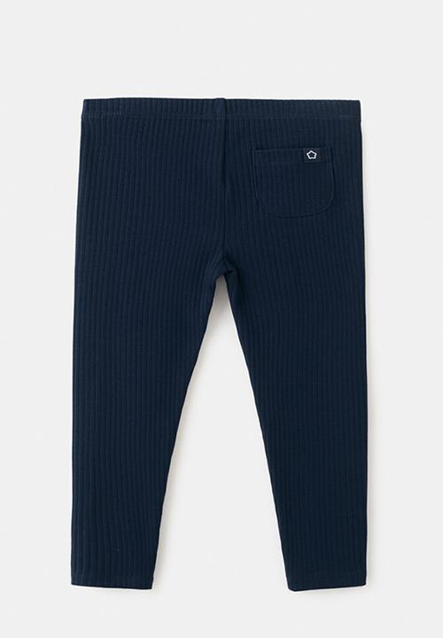 MANGO - Leggings - Navy