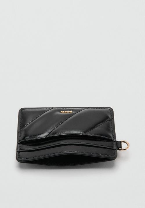 MANGO - Diagonal card holder - black