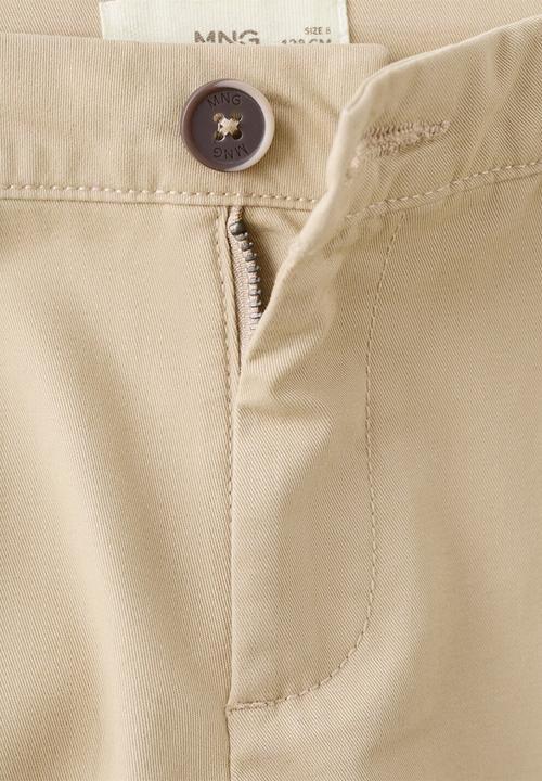 MANGO - Pantalon - Light Beige