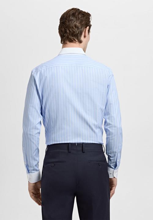 MANGO - Shirtsarria - Sky-Blue