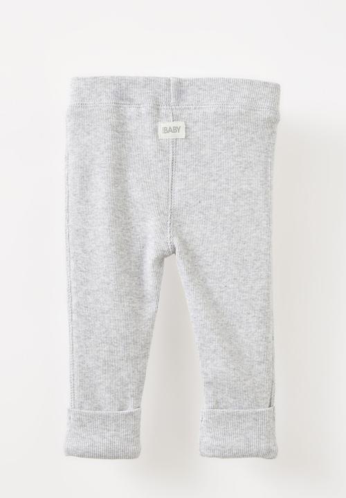 Cotton On - The Row Rib Skinny Legging - Cloud Marle 1