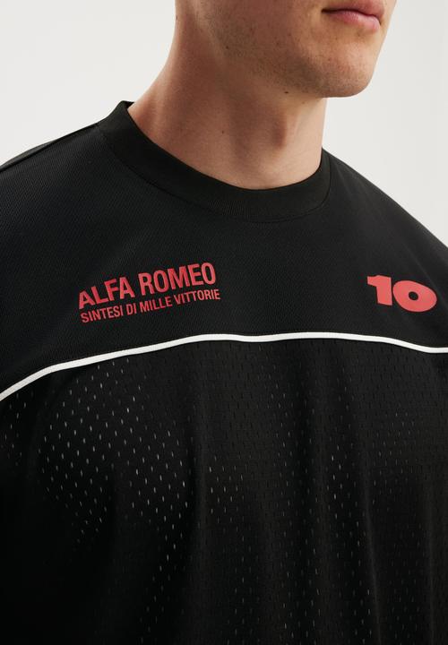 Cotton On - Ls Alfa Romeo Jersey - Lcn Alf Black / Sintesi