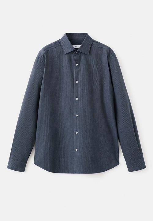 MANGO - Shirtares - Navy Blue