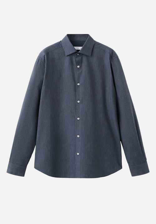 MANGO - Shirtares - Navy Blue