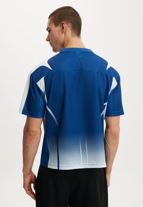 Cotton On - Alfa Romeo Football Jersey - Lcn Alf Royal Blue / Alfa Romeo - Crest Panel