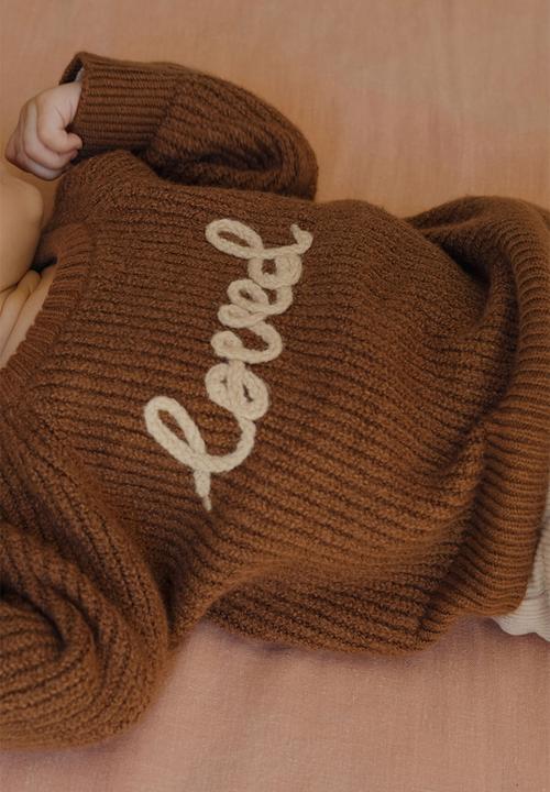 Cotton On - Organic Knit Sweater - Sepia Brown/Loved
