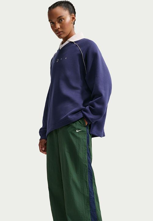 【2024／美品✨】RH Cotton Nylon ParachutePants W Nsw Parachute Hr Pant - Fir/Midnight Navy/Chalk/Chalk