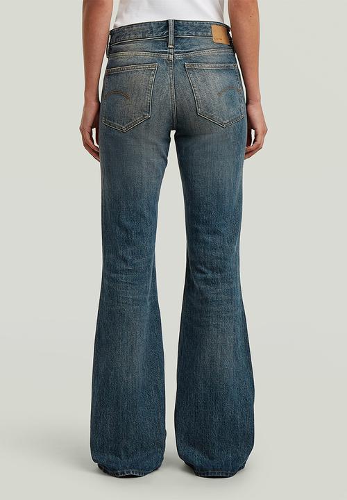 G-STAR - Stevey 3D Flare Wmn - Antique faded blueschist