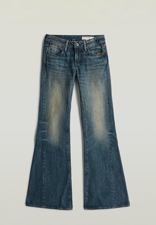G-STAR - Stevey 3D Flare Wmn - Antique faded blueschist