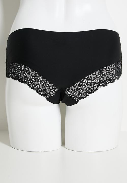 Cotton On - Party Pants Boyleg Brief 3 Pack - Black/Cream/Violet Blue