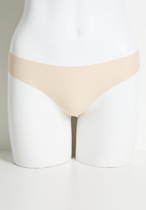 Cotton On - Party Pants Seamless Bikini Brief 5Pk - Black/Black/Frappe/Cream/Violet Blue