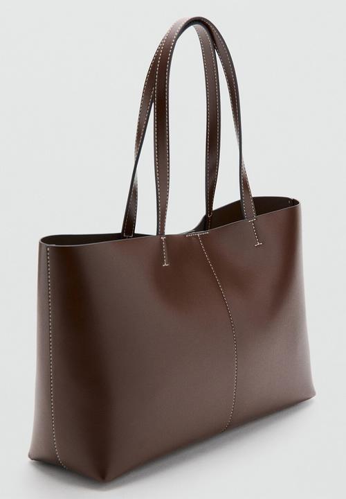 MANGO - Manu shoulder bag-brown