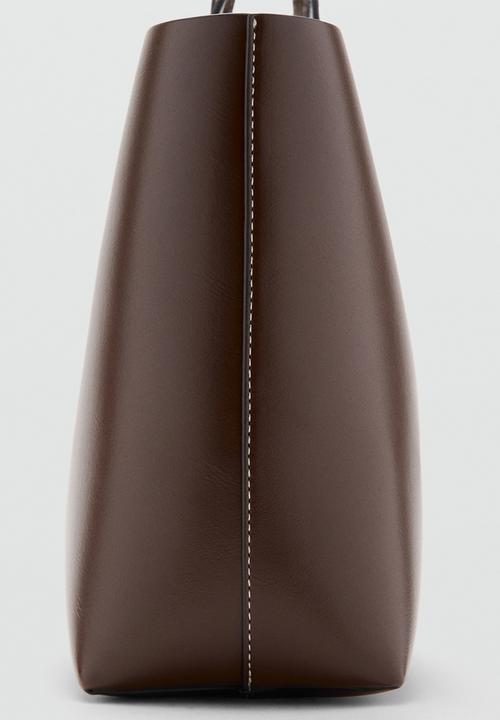 MANGO - Manu shoulder bag-brown