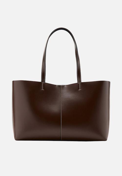MANGO - Manu shoulder bag-brown