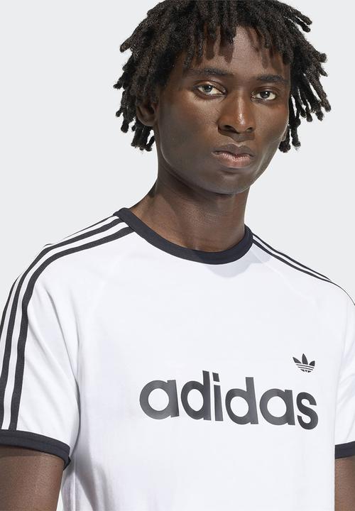 adidas Originals - 3-Stripes Slim Ringer Tee - White