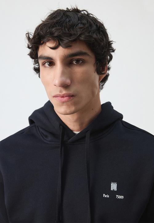 MANGO - Sweatshirt Paris 75009 Hoody - Navy