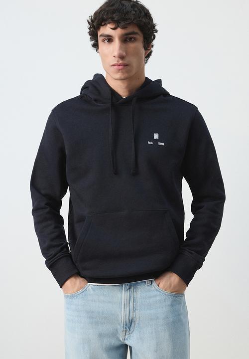 MANGO - Sweatshirt Paris 75009 Hoody - Navy