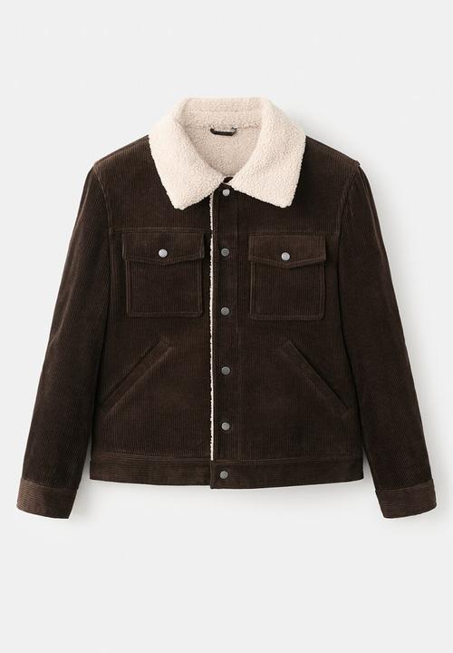 MANGO - Jacket Moris - Dark Brown