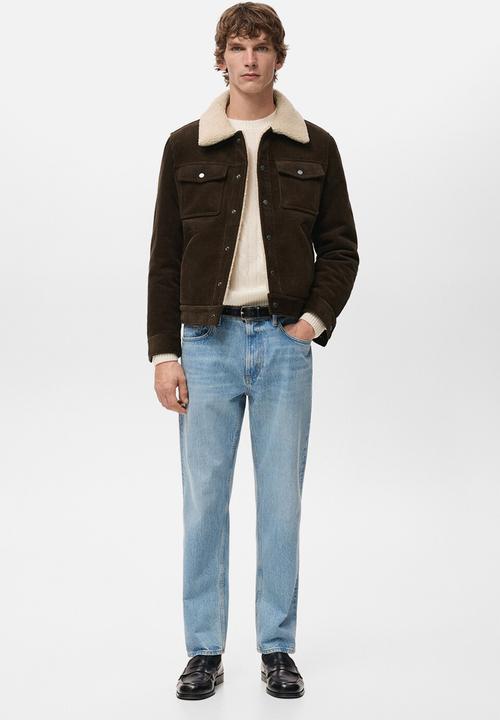 MANGO - Jacket Moris - Dark Brown