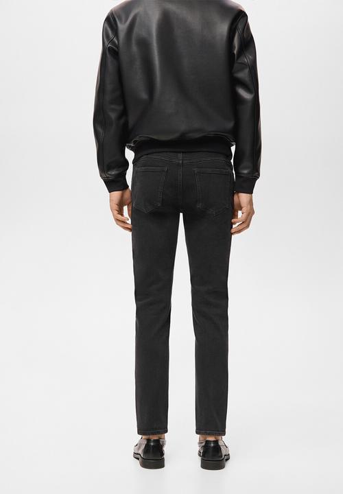 MANGO - Jeansjan - Black Denim