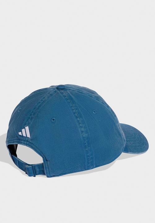 adidas Performance - Washed dad cap - dusky petrol/white