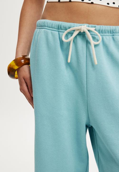 Cotton On - Wide leg sweatpant - aquamarine