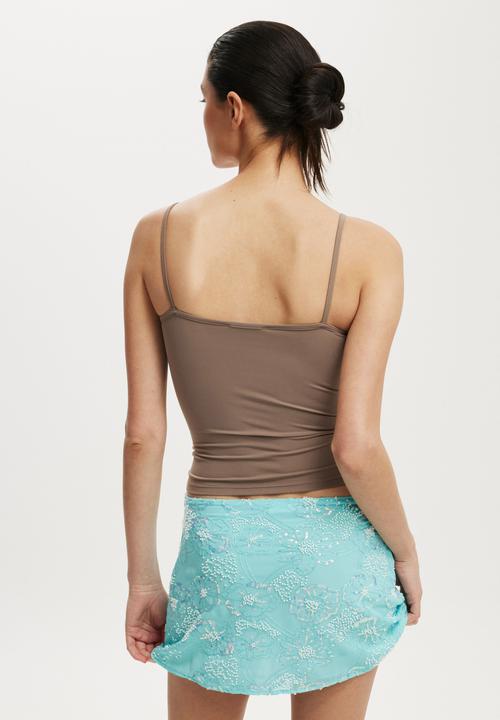 Cotton On - Hold me cami - washed mocha