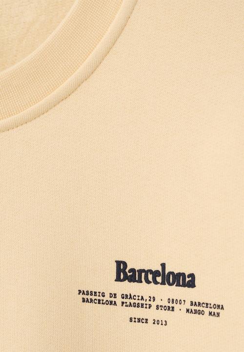 MANGO - Sweatshirtbcn - Pastel Yellow
