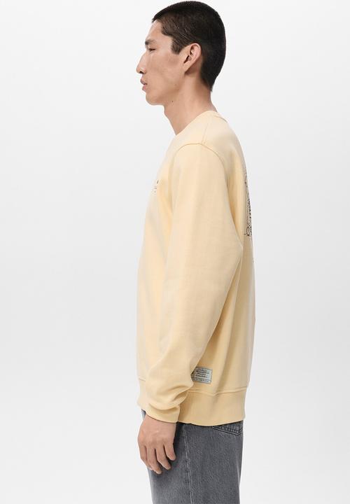 MANGO - Sweatshirtbcn - Pastel Yellow