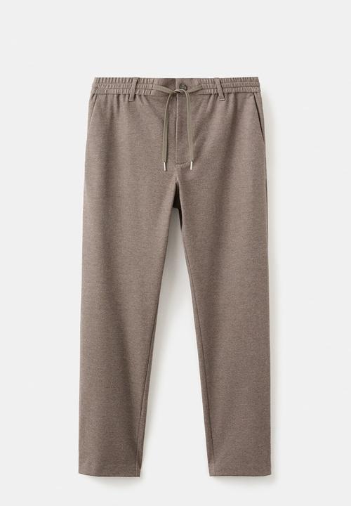 MANGO - Trouserspolar - Tobacco-Brown