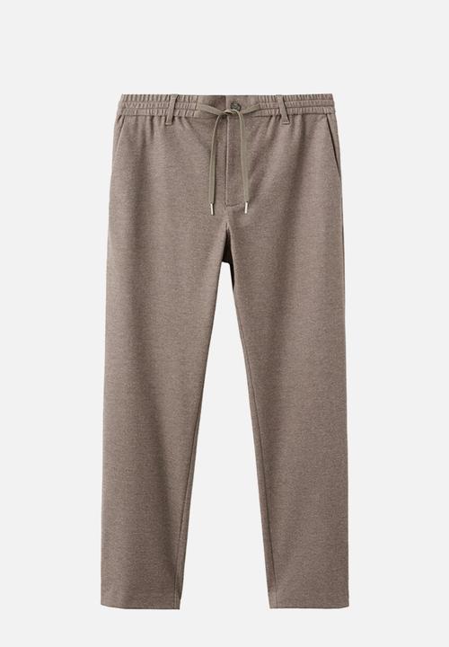 MANGO - Trouserspolar - Tobacco-Brown