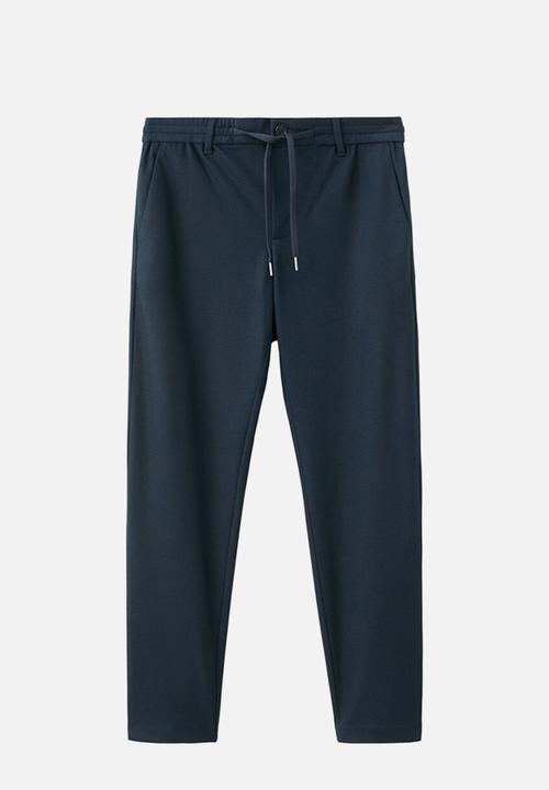 MANGO - Trouserspolar - Navy Blue