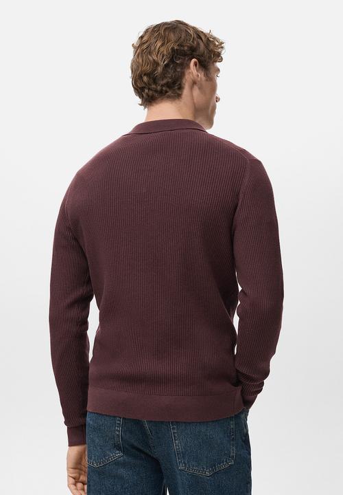 MANGO - Sweaterantiguas - Bordeaux