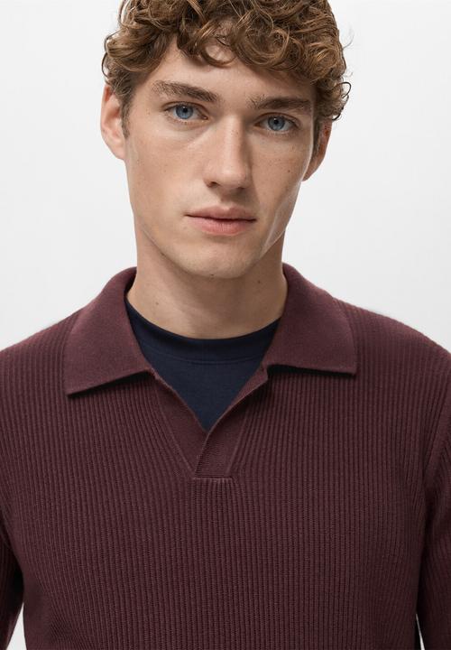 MANGO - Sweaterantiguas - Bordeaux