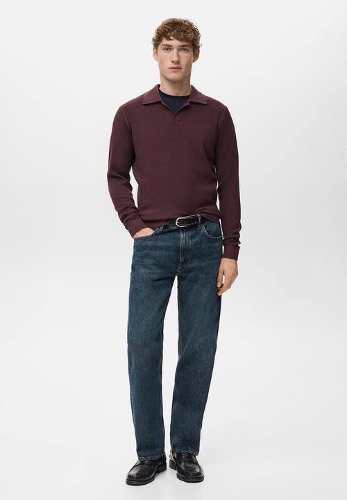 MANGO - Sweaterantiguas - Bordeaux