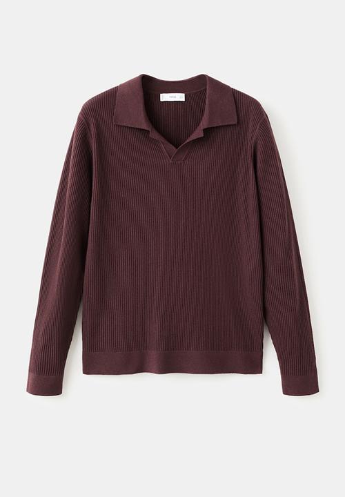 MANGO - Sweaterantiguas - Bordeaux